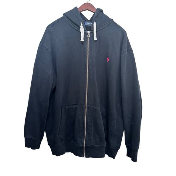 Polo Ralph Lauren Men's Blue Fleece Heavy-Weight Full-Zip Hoodie Size 3XLT - Picture 1 of 11